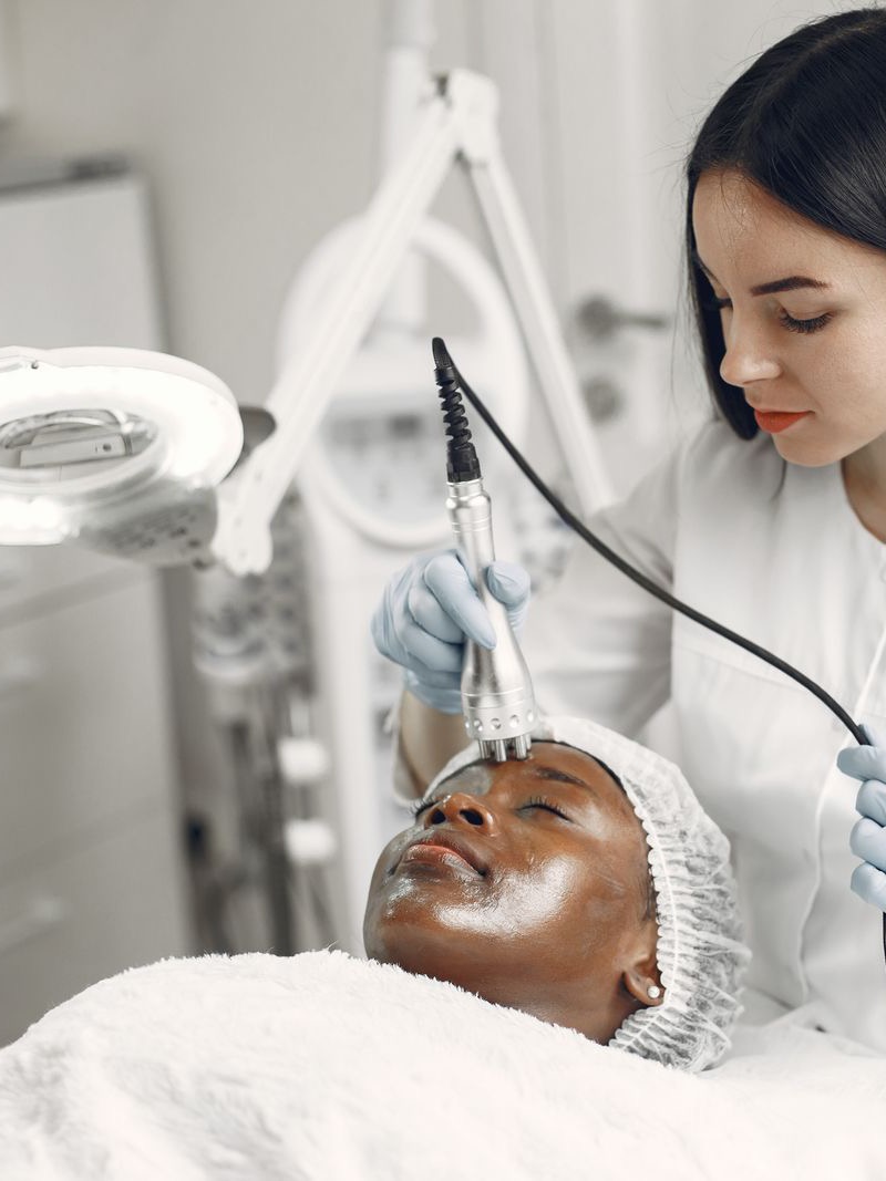Guest receiving a clinical facial treatment at Lumi MedSpa